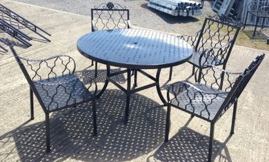 Garden table and chairs set